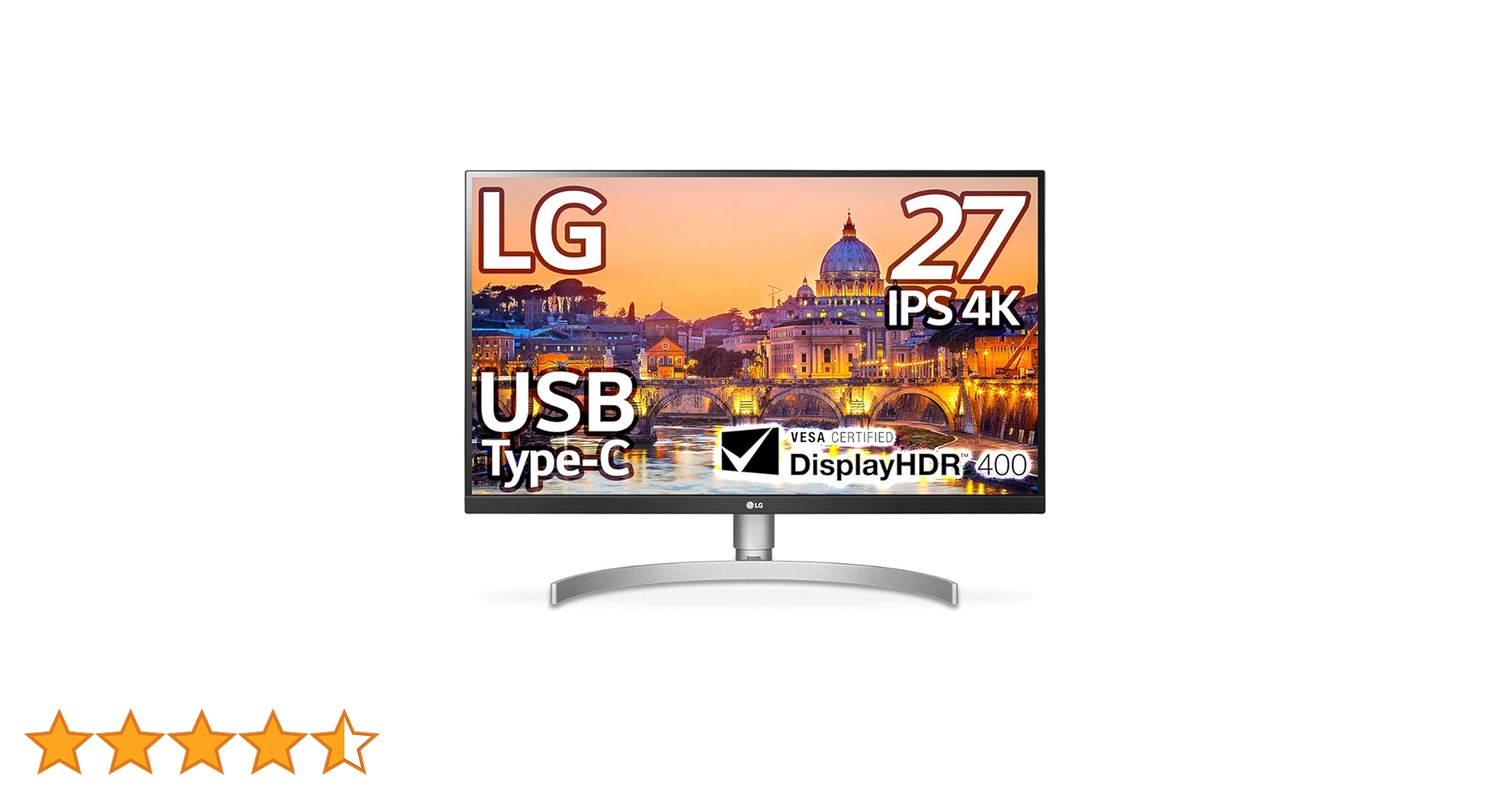 LGモニター 27UL850-W 27インチ4K USB Type-Cを搭載したDisplayHDR™400対応IPS 4Kモニター - 27UL850-W